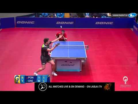 Dimitrij Ovtcharov vs Marcos Freitas (Champions League 2016)