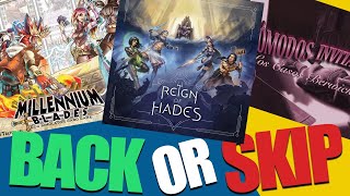 Crowdfunding Round - Up Back or Skip \\ Reign of Hades, Awkward Guests 2, Millennium Blades...