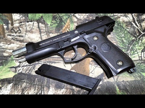 M92 Pietro Beretta w/ Auto Slide Lock Spring Type Airsoft - Testfire & Review