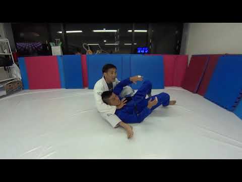 足が入っていない場合の絞め Collar Choke From The Back