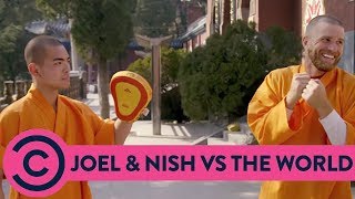 Joel Lets Out A Fart During Monk Training | Joel & Nish Vs The World | Comedy Central