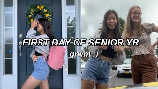 first day of SENIOR YEAR *get ready with me* | 高三的第一天 🥳‼️