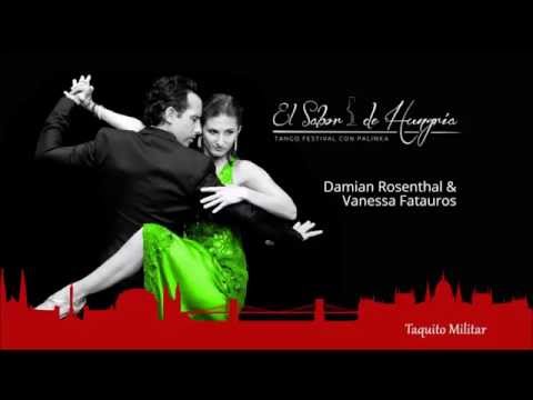  Vanessa Fatauros  and  Damian Rosenthal  are  dancing  at  El Sabor de Hungría Tango Festival  in  2016