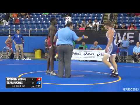 182 Champ. Round 1 - Bear Hughes (Oklahoma) vs. Timothy Young (Illinois)