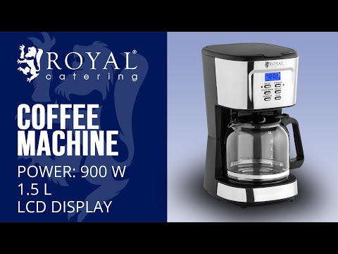 video - Coffee Machine - LCD - permanent filter - 1.5 L