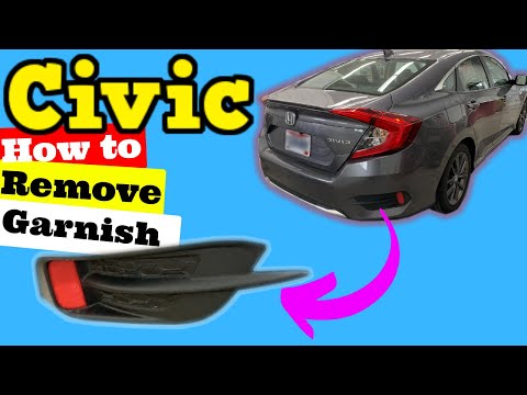Honda Civic -- How to Remove Rear Bumper Garnish 2016-2018