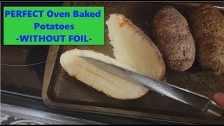 Oven Baked Potatoes Without Foil | Easy Recipe