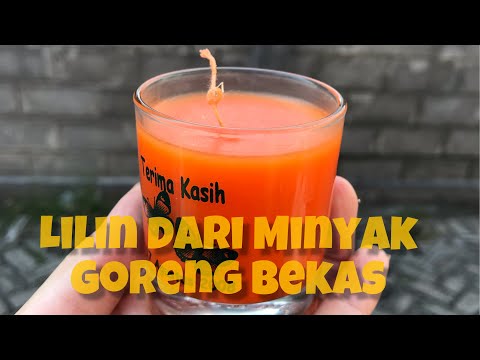 Membuat lilin dari minyak jelantah