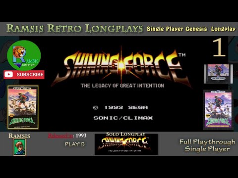 Shining Force | 1993 | GEN | Episode 1 | Full Playthrough and Let's Play | Chapter 1 | #1