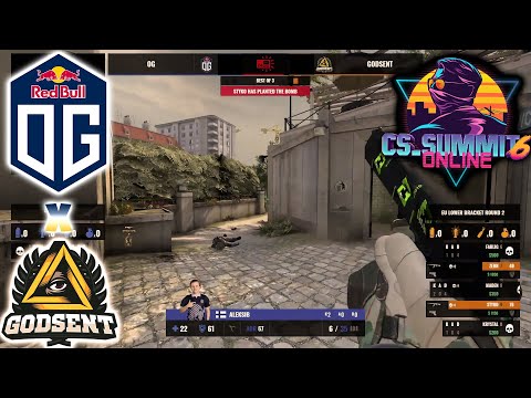 NBK ON FIRE! 🇪🇺 OG vs 🇪🇺 GODSENT OVERPASS (Map2) HIGHLIGHTS - cs summit 6