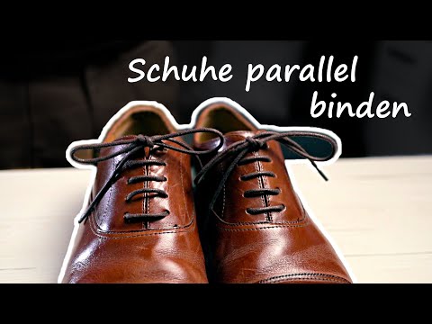 Schnürsenkel parallel binden | Parallelschnürung | Oxford binden | Guide für klassische Lederschuhe