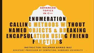 Some Advanced Features of C++ by Sulaman Ahmad Naz