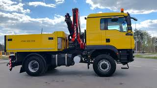 MAN TGM 18.340 4x4 Palfinger PK 23500 HDS Crane cami&oacute;n caja abierta | Imagen 4 - Autoline