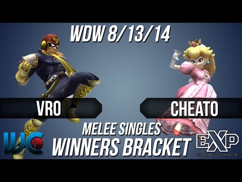 WDW 8/13/14 - Vro (Falcon) vs. Cheato (Peach/Fox) Melee Singles Bracket