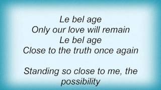 16705 Pat Benatar - Le Bel Age Lyrics