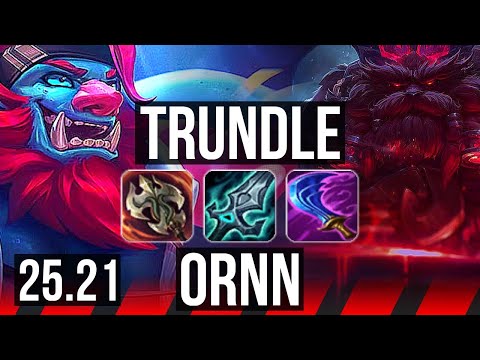 TRUNDLE vs ORNN (TOP) | 9/0/4, Legendary | EUW Master | 25.21
