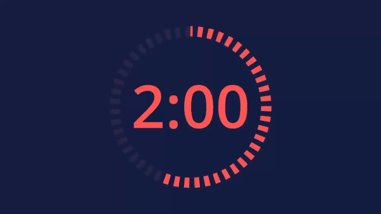 2 Minute Timer | 120 Second Countdown [Red]