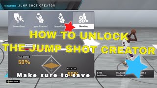 How to get jumpshot creator in NBA 2K20