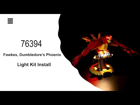 Install Lightailing Light Kit For Lego Dumbledore’s Phoenix 76394