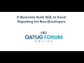 Blitz Report - E-Business Suite SQL to Excel Reporting for Non Developers