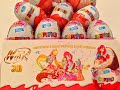 36 Киндер Cюрпризов Винкс на Русском языке.Unboxing Kinder Surprise Eggs Winx ...