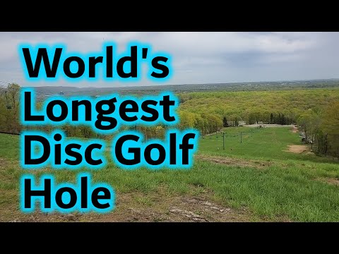 Part of a video titled World's Longest Disc Golf Hole Ever - YouTube