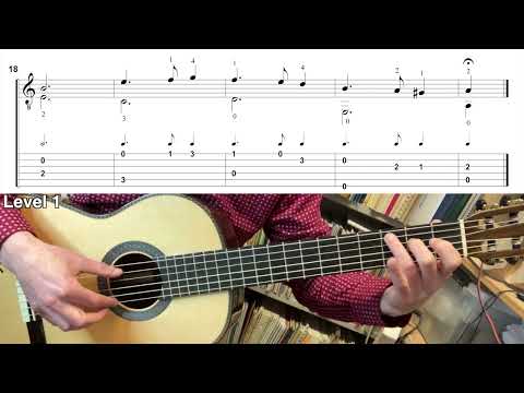 Españoleta - Gaspar Sanz (Guitar tutorial)