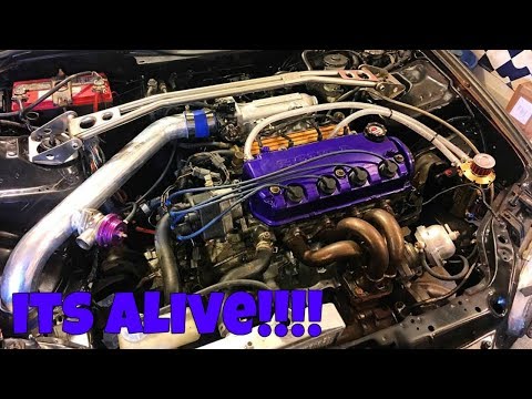 fully built turbo d16 first start