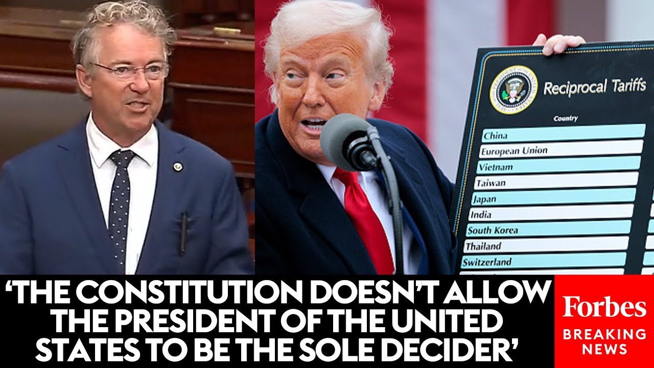 BREAKING: Rand Paul Decries Congressional 'Cowardice' As He Explains Vote To End Trump's Tariffs