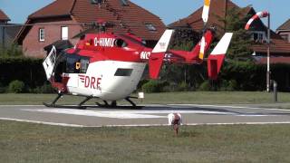 preview picture of video 'Landung & Start einer BK117 der DRF in Gardelegen'