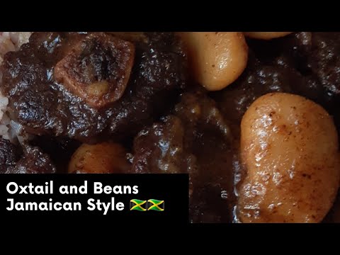 HOW TO MAKE OXTAIL AND BEANS Jamaican Style|| NO PRESSURE COOKER|| Chef HALCY'S Kitchen||