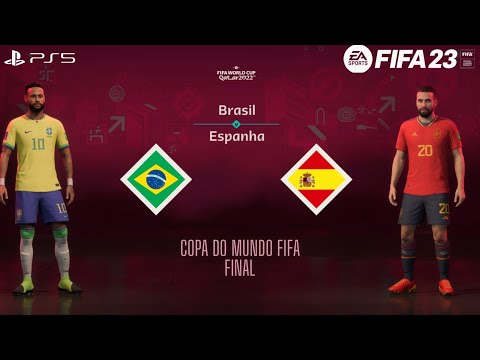 FIFA 23 - Brazil vs Spain | PS5 Gameplay [4K 60FPS] FIFA World Cup 2022