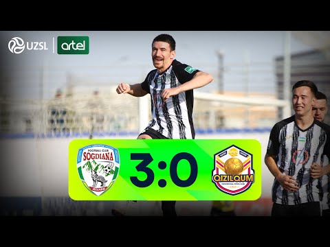 Superliga 27-tur. So‘g‘diyona - Qizilqum bahsida kiritilgan gollar va xavfli vaziyatlar (Highlights)