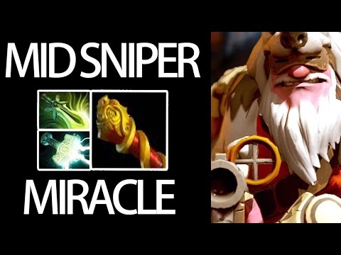 EPIC Carry Sniper Mid Lane by Miracle Pro Match Dota 2