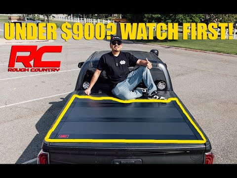 Toyota Tacoma Rough Country Hard Tri-Fold Flip-Up Tonneau Cover | How to Install in Depth & Review