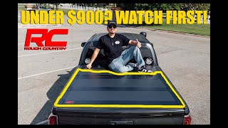 Toyota Tacoma Rough Country Hard Tri-Fold Flip-Up Tonneau Cover | How to Install in Depth & Review