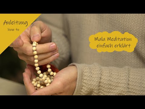 Mala Meditation einfach erklärt - ein kurzer Guide zur Anwendung von Malas beim Meditieren.