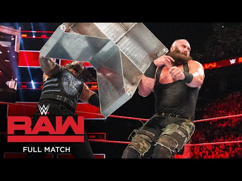 FULL MATCH - Roman Reigns vs. Braun Strowman - Last Man Standing Match: Raw, Aug. 7, 2017