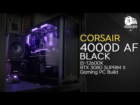 Corsair 4000D AF PC Build | 12600K + RTX 3080 SUPRIM