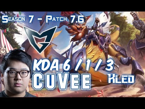 SSG CuVee KLED vs JAX Top - Patch 7.6 KR Ranked