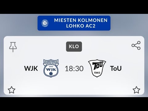 WJK - ToU, miesten kolmonen, 05.06.2025