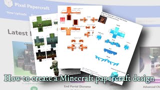 How to create a papercraft design for any Minecraft model.