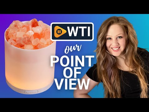 2-in-1 Himalayan Salt Lamp & Ultrasonic Essential Oil Diffuser - WTI product video review