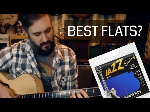 Thomastik Infeld Jazz Swing Flatwounds JS113 on an Eastman Archtop