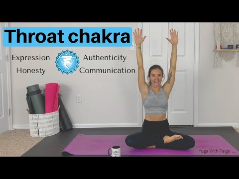 Throat Chakra Yoga For Beginners / 10 Minutes / Yoga With Paige
