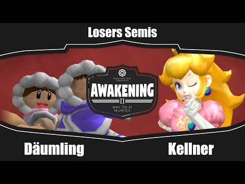 Awakening 2 - pM | Däumling (IC) Vs. Kellner (Peach) - Losers Semis - Melee Singles
