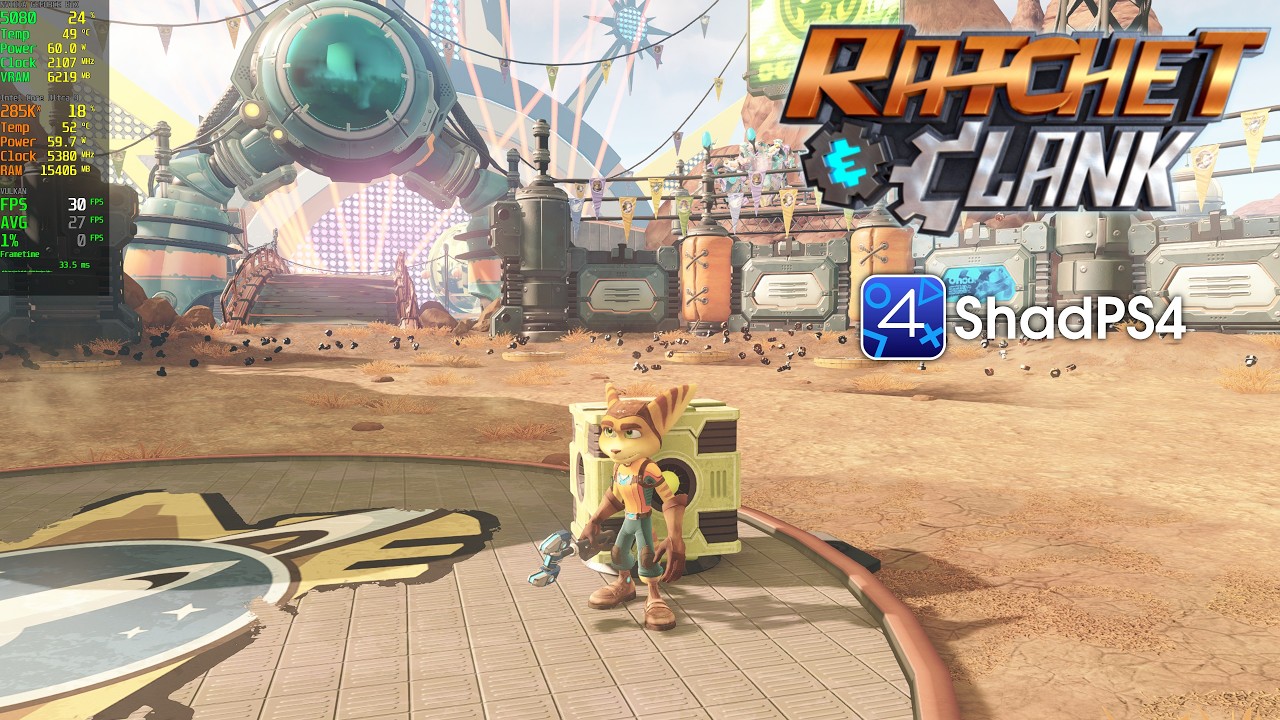 Ratchet & Clank (2016) Gameplay | ShadPS4 0.14.1 WIP PS4 Emulator PC