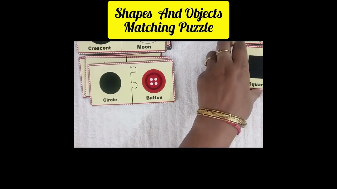 Wissen Wooden Shapes and Objects Matching Puzzle