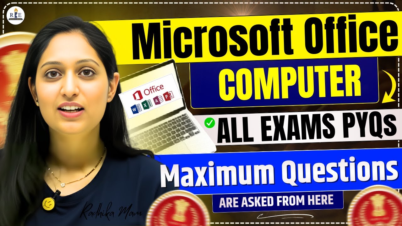 MS Office: SSC & Railway Previous Year Questions (Till 2025)| Radhika Mam| Computer 3.0 Batch