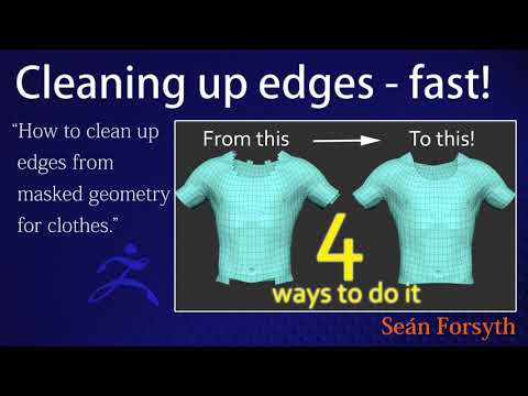 How to clean up/smooth out edges from geometry - fast.